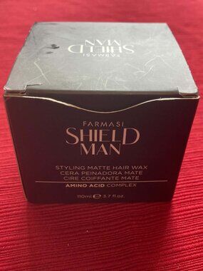 BNIB Sealed Farmasi Shield Man Styling Matte Hair Wax Full Size 3.7fl oz